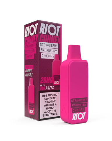 Strawberry Cherry Raspberry 20mg capsule by Riot Connex