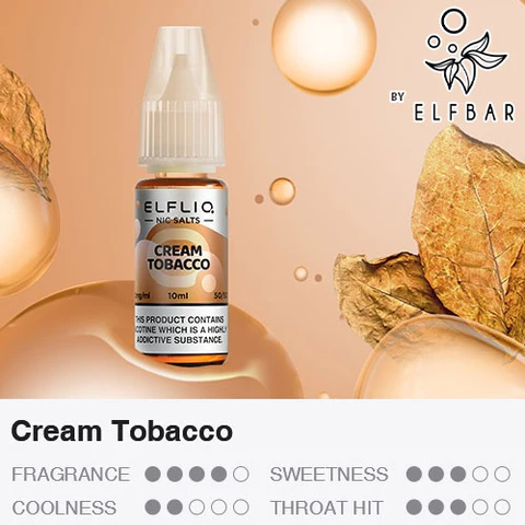 ElfliQ - Cream Tobacco 10ml